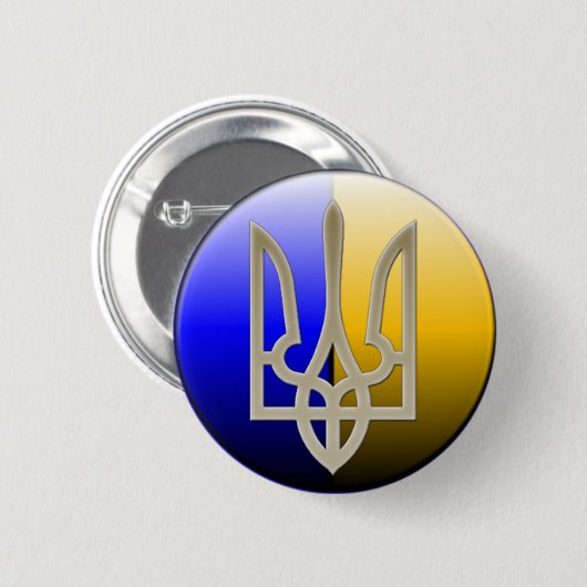 Ukraine Emblem-Abzeichen Button (Vorne & Hinten)