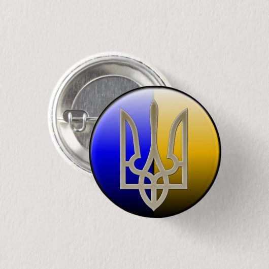 Ukraine Emblem-Abzeichen Button (Vorne & Hinten)