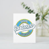 Ukraine Entdecker in Abenteuer Logo. Postkarte (Stehend Vorderseite)