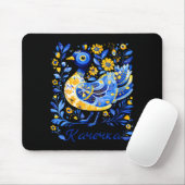 Ukraine-Ente Retro-Blumen Ukrainische Flagge Vyshy Mousepad (Mit Mouse)