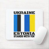 Ukraine Estland steht hinter dir Estnische Unterst Mousepad (Mit Mouse)