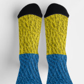 Ukraine-Fahne auf Leder Socken (Oben)