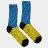 Ukraine-Fahne auf Leder Socken (Rechts)