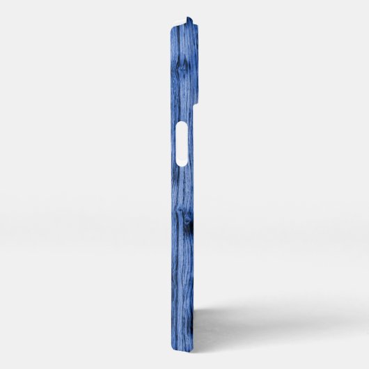 Ukraine-Fahne gelbe Holzstruktur iPhone Hülle (Rechte Seite)