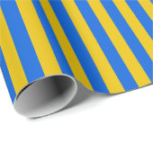 Ukraine-Fahne gestrichen blaues und gelbes Geschen Geschenkpapier (Rolleneckpunkt)