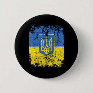 UKRAINE Fahne Vintag Männer Frauen Kinder UKRAINE Button