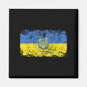 UKRAINE Fahne Vintag Männer Frauen Kinder UKRAINE Magnet