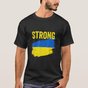 Ukraine Fahne Vintag Ukraine stark für Männer Frau T-Shirt