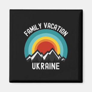 Ukraine Familienurlaub Matching Outfit Magnet