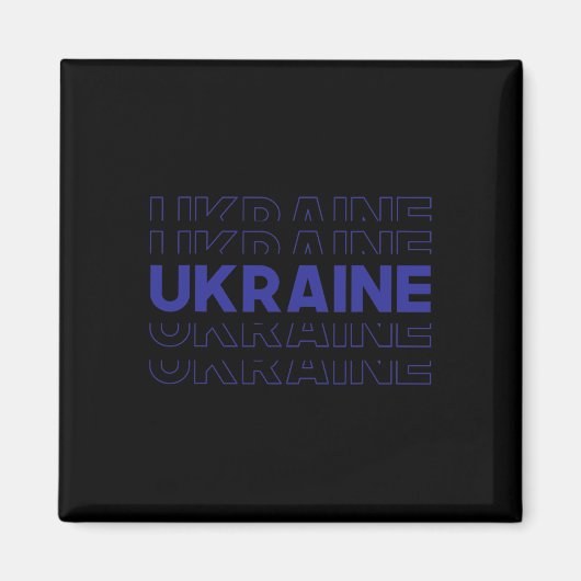 Ukraine-Fans Magnet (Vorne)