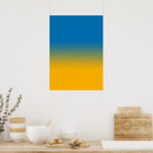Ukraine, Farben der Freiheit Poster (Küche)