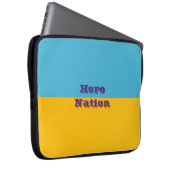 Ukraine färbt Neopren Laptop-Sieb 15 Zoll Laptopschutzhülle (Vorne Rechts)