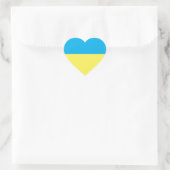 Ukraine festigt Solidarität Herz-Aufkleber (Tasche)