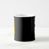 Ukraine Finnland steht mit dir Finnische Unterstüt Kaffeetasse (Mittel)