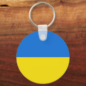 Ukraine Fisheye Flag Schlüsselanhänger (Vorderseite)