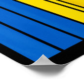 Ukraine Flag 3 Poster (Ecke)