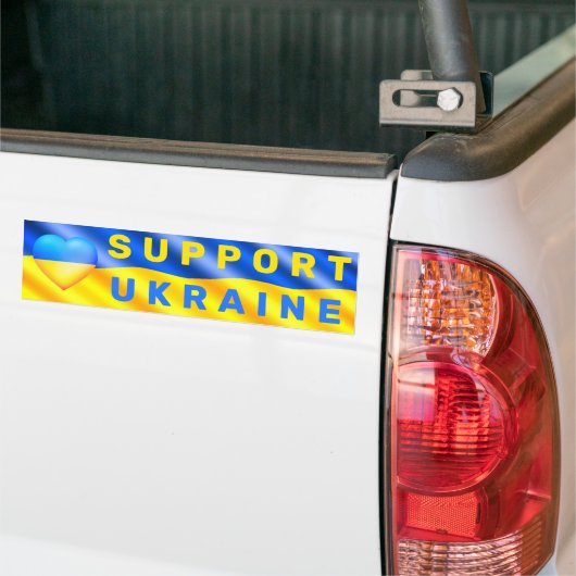 Ukraine Flag-Aufkleber Unterstützung für Herzfreih Autoaufkleber (Auf Lkw)