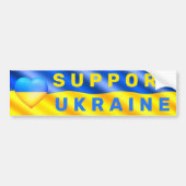 Ukraine Flag-Aufkleber Unterstützung für Herzfreih Autoaufkleber (Vorne)