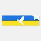 Ukraine Flag Autoaufkleber Taube der Friedensfreih (Vorne)