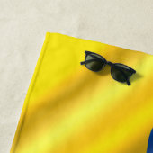 Ukraine Flag Beach Handtuch Herz - Freiheit (Beispiel)