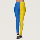 Ukraine Flag Blau Gelb Leggings (Rückseite)