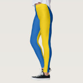 Ukraine Flag Blau Gelb Leggings (Links)
