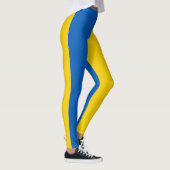 Ukraine Flag Blau Gelb Leggings (Rechts)