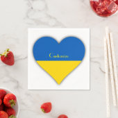 Ukraine Flag Blauer Gelber Thunder_Cove Napkins Serviette (Beispiel)