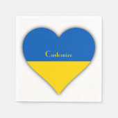 Ukraine Flag Blauer Gelber Thunder_Cove Napkins Serviette (Vorderseite)