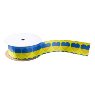Ukraine Flag Blauer Gelber Thunder_Cove Satin Ribb Satinband