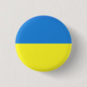 Ukraine Flag Button Freedom Support - Peace (Vorderseite)