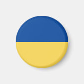 UKRAINE FLAG BUTTON MAGNET (Vorne)