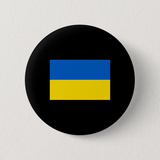 Ukraine Flag Design Button (Vorderseite)