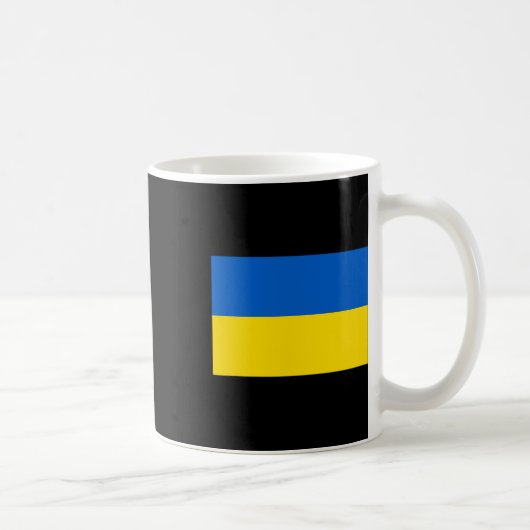 Ukraine Flag Design Kaffeetasse (Rechts)