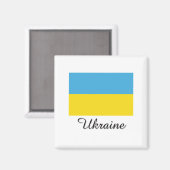 Ukraine-Flag-Design Magnet (Vorderseite/Rückseite)