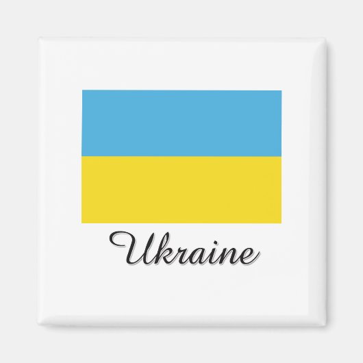 Ukraine-Flag-Design Magnet (Vorne)