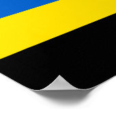 Ukraine Flag Design Poster (Ecke)