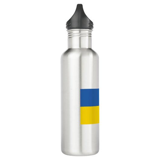 UKRAINE-FLAG EDELSTAHLFLASCHE (Links)