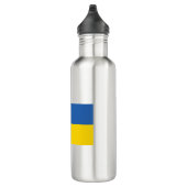 UKRAINE-FLAG EDELSTAHLFLASCHE (Rechts)