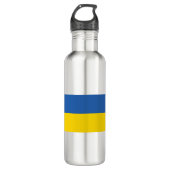 UKRAINE-FLAG EDELSTAHLFLASCHE (Vorderseite)