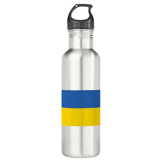 UKRAINE-FLAG EDELSTAHLFLASCHE (Vorderseite)