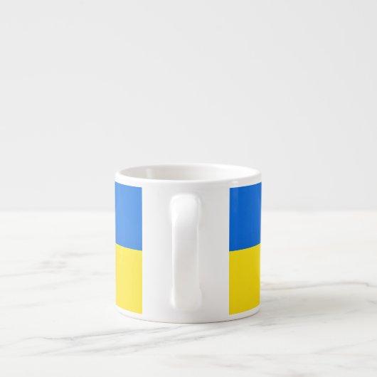 Ukraine Flag Espresso Cup Dove of Peace - Freiheit Espressotasse (Rückseite)