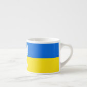 Ukraine Flag Espresso Cup Dove of Peace - Freiheit Espressotasse (Rechts)