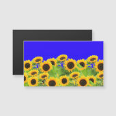 Ukraine Flag Farben Sonnenblumen Magnet (Vorne/Hinten)