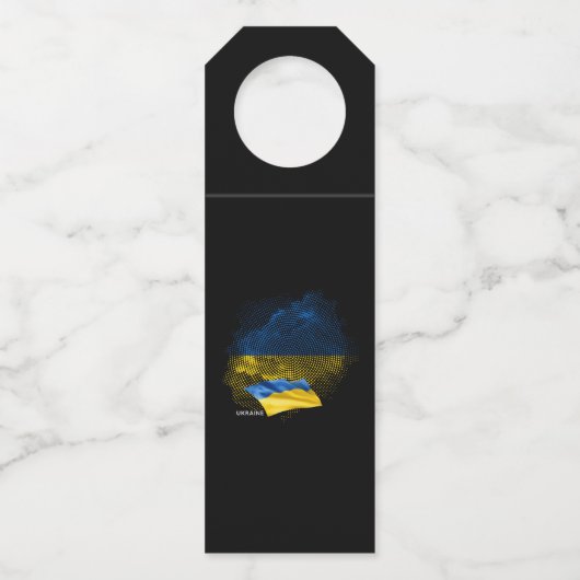 Ukraine flag flaschenanhänger (Rückseite)
