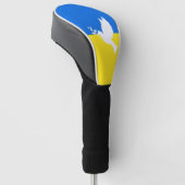 Ukraine Flag Golf Head Cover Peace Dove Headcover (angewinkelt)