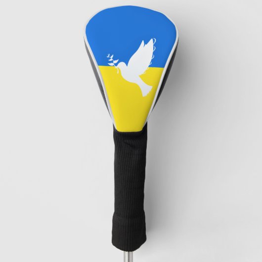 Ukraine Flag Golf Head Cover Peace Dove Headcover (Vorderseite)