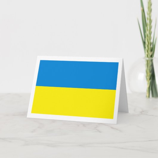 Ukraine Flag Greeting Card Karte (Vorderseite)