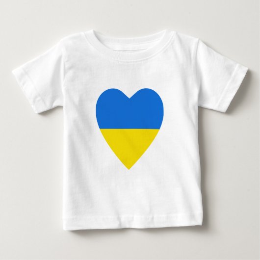 Ukraine Flag Herzstück T - Shirt (Vorderseite)