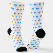 Ukraine Flag Hörsacken - Freiheit - Frieden Socken (Gewinkelt)